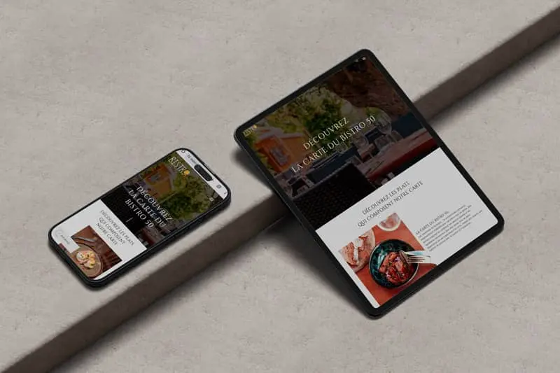 Refonte site internet restaurant gujan mestras