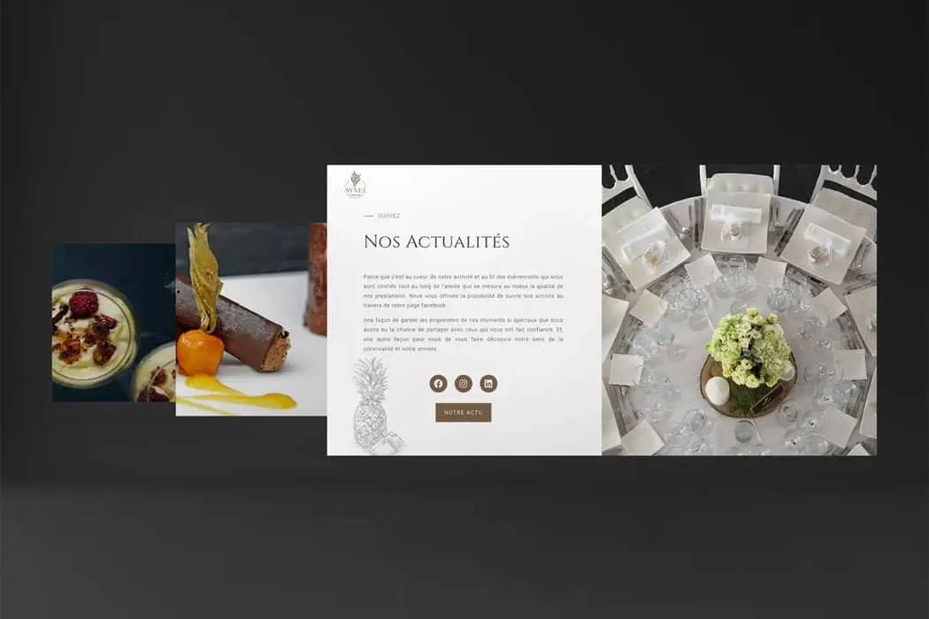 Refonte Site Internet WordPress - Aynel Traiteur 2 création site internet traiteur arcachon