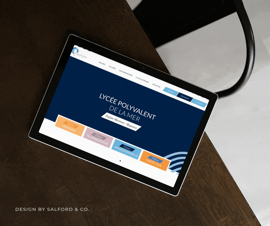 Brown Modern Webdesign Portfolio Tablet Mockup Facebook Post 1