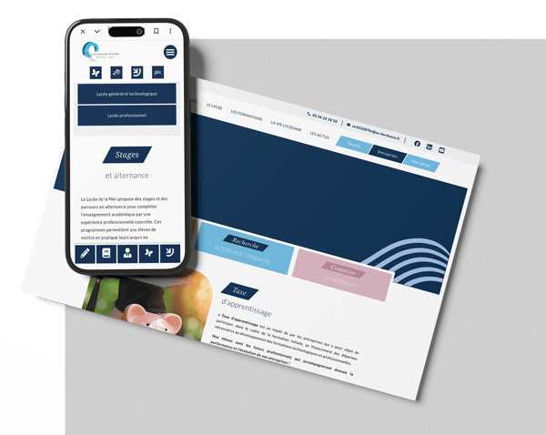 Refonte Site Web établissements scolaires Bassin Arcachon