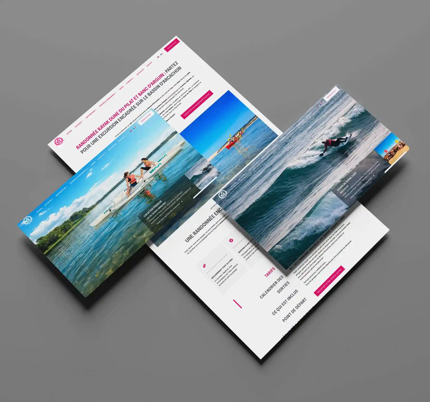 Site web pour Activités Touristiques Arcachon – Yak’Océan
